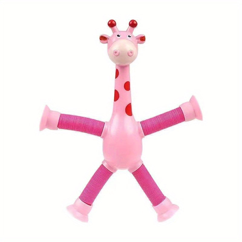 1pc Interactive Fun Learning Giraffe Telescopic Tube Puzzle Toy for Parent-Child Decompression - Perfect Halloween, Thanksgiving, Christmas Gift
