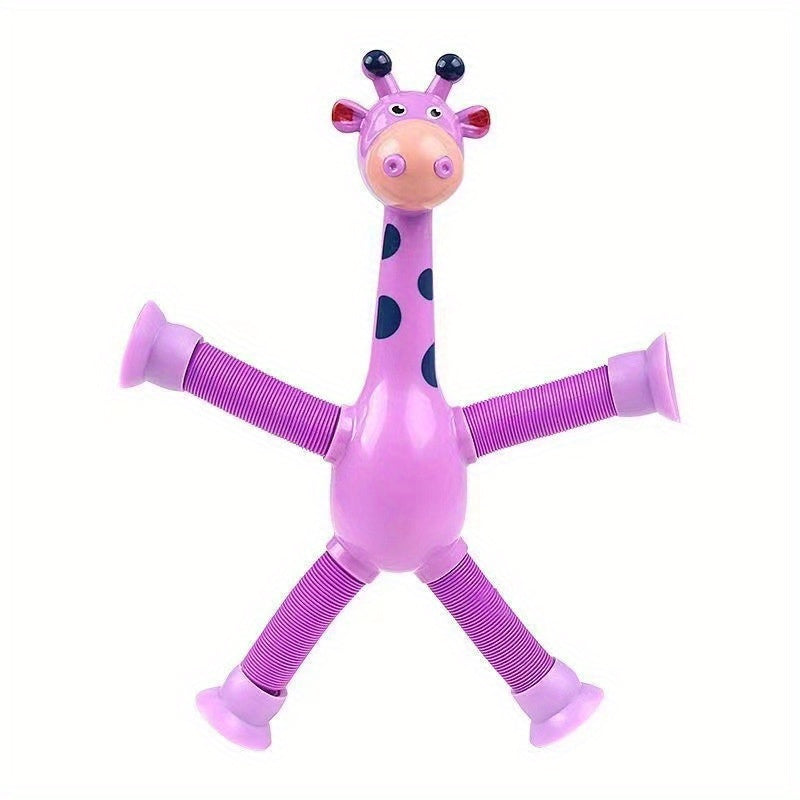 1pc Interactive Fun Learning Giraffe Telescopic Tube Puzzle Toy for Parent-Child Decompression - Perfect Halloween, Thanksgiving, Christmas Gift