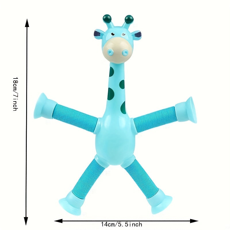 1pc Interactive Fun Learning Giraffe Telescopic Tube Puzzle Toy for Parent-Child Decompression - Perfect Halloween, Thanksgiving, Christmas Gift