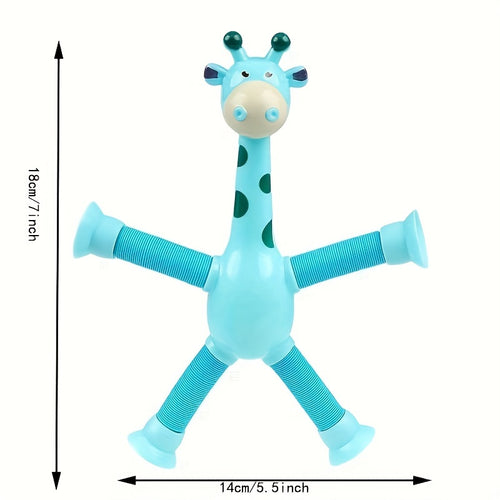 1pc Interactive Fun Learning Giraffe Telescopic Tube Puzzle Toy for Parent-Child Decompression - Perfect Halloween, Thanksgiving, Christmas Gift